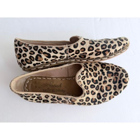 Sabah Loose Leopard Size 41 Women’s Flat Leather Moccasin Flat Driving Shoe main image 5